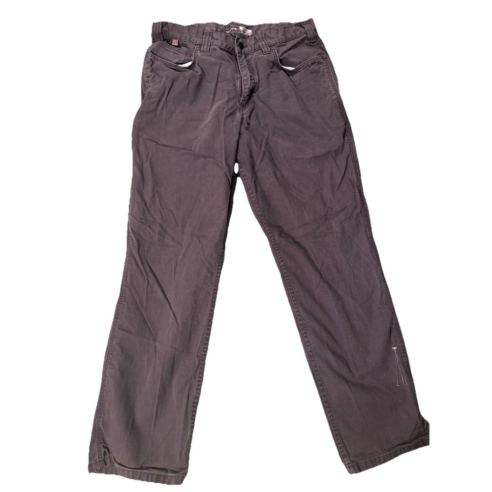 Carhartt Flame Resistant Grey Relaxed Fit Jeans size 36x32, slight wear on leg